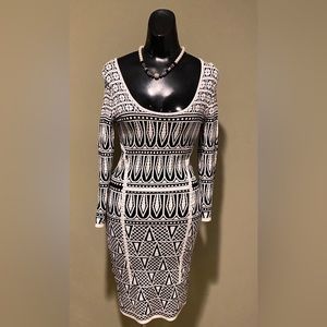 Exclusive Limited Black an White cocktail dress